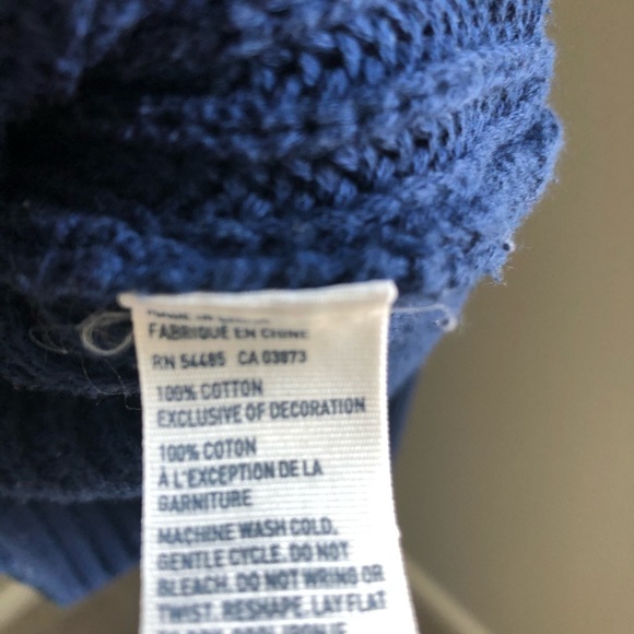 American Eagle navy blue cozy crew neck sweater - Picture 4 of 4